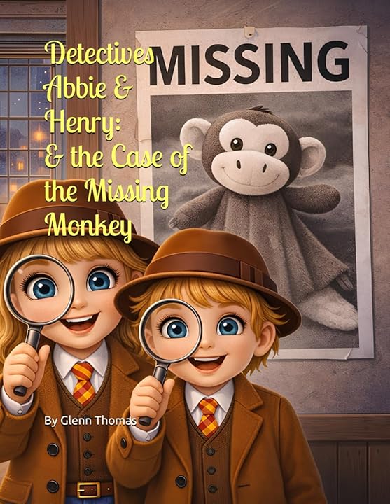 Children’s book cover – Detectives Abbie and Henry The Case of the Missing Monkey